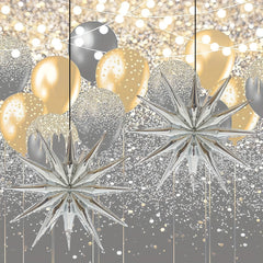 2PCS Star Aluminum Foil Balloon Music Theme Party Supplies