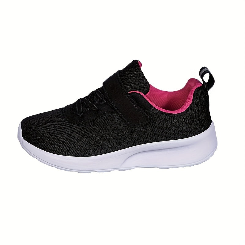 Girls Casual Low Top Mesh Sneakers - Lightweight Breathable Anti Slip Shoes