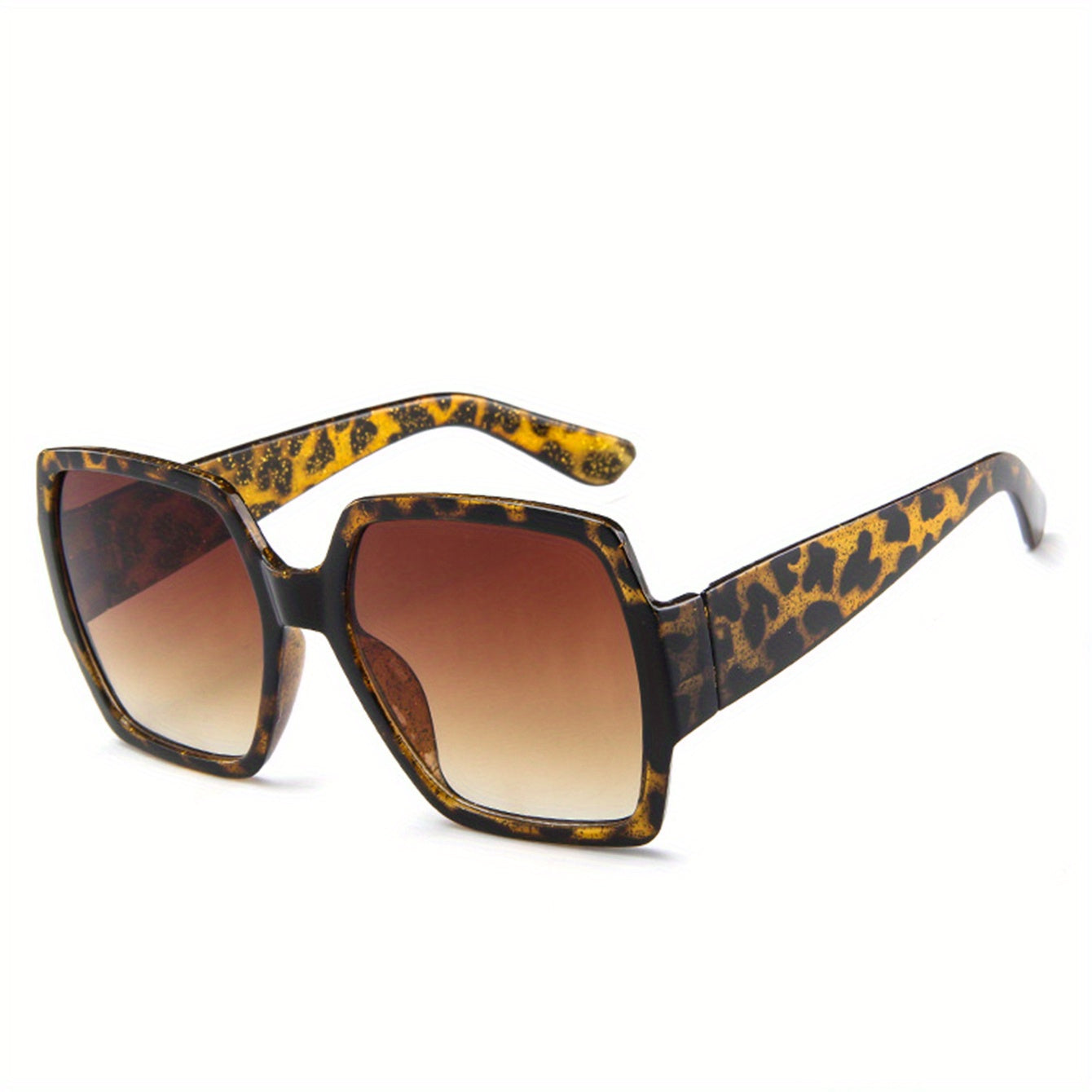 Oversized Square Sunglasses Casual Gradient Glasses UV400