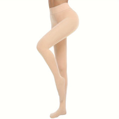 Plush Lined Tights Opaque High Waist Thermal Leggings