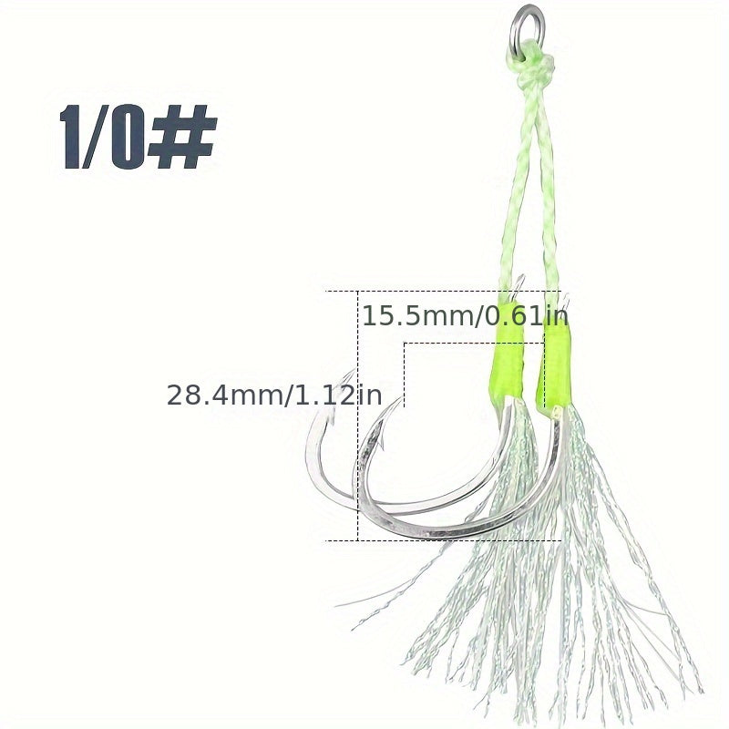Steel Fishing Assist Hooks Luminous Fishing Hook Fishing Accessories