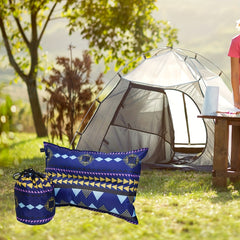 Ethnic Style Auto Inflatable Pillow Outdoor Leisure Camping Travel