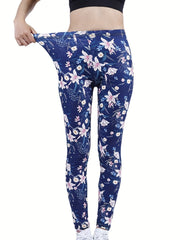 Floral Printed Yoga Pants High Waist Leggings