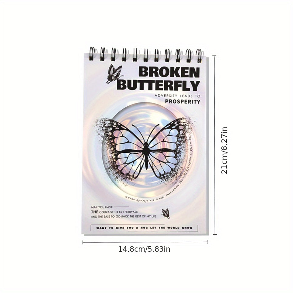 Coil Butterfly A5 Notebook Durable Student Diary Book