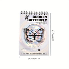 Coil Butterfly A5 Notebook Durable Student Diary Book