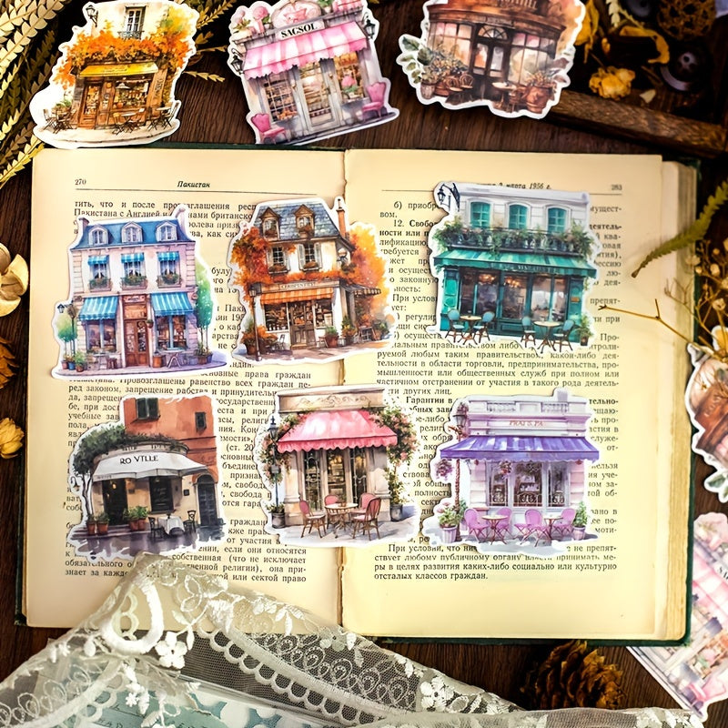 20pcs Dreamy European Style Sticker Pack, Journal Material