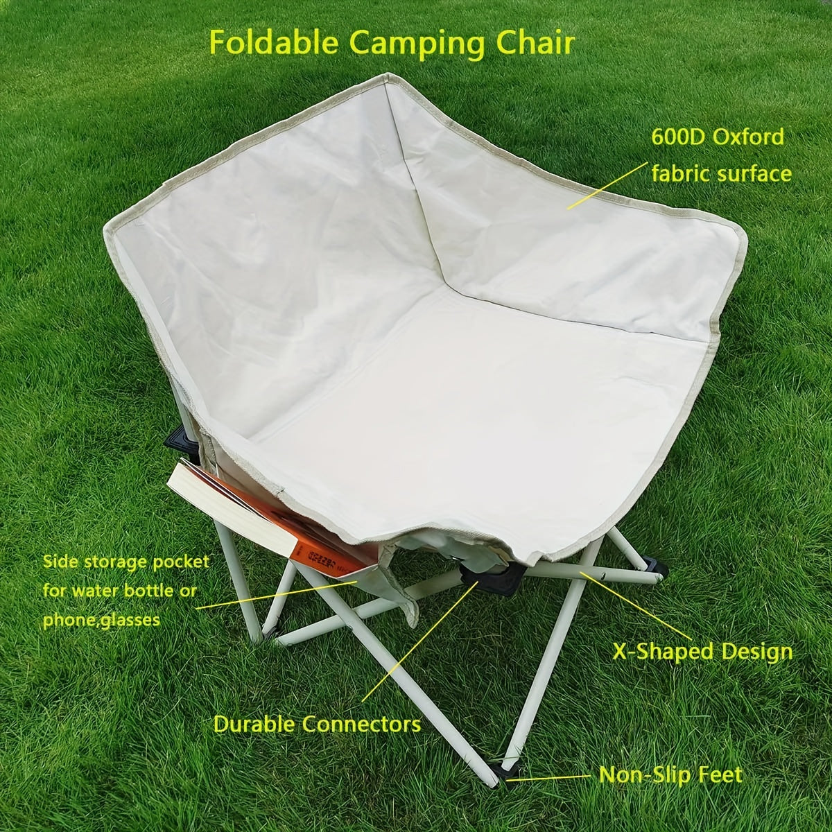 Folding Moon Chair Portable Lightweight for Hiking Beach Lawn
