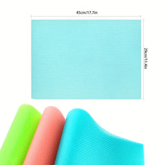6pcs Pink Refrigerator Shelf Mats Moisture Proof Anti-Slip