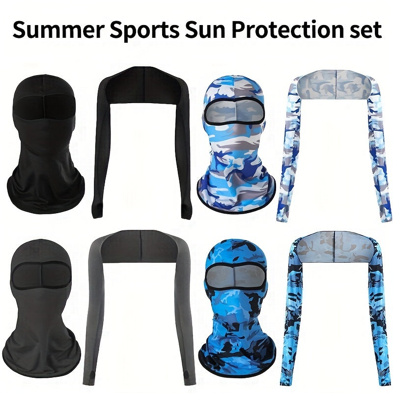 Sun Protection Shawl & Face Mask Set - Stay Safe Outdoors