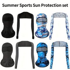 Sun Protection Shawl & Face Mask Set - Stay Safe Outdoors