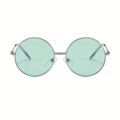 Round Metal Frame Sunglasses Vintage Tinted Lens Glasses UV400