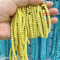 92pcs 4MM Turquoise Beads DIY Round Stone Beads Small Beads For Jewelry Making