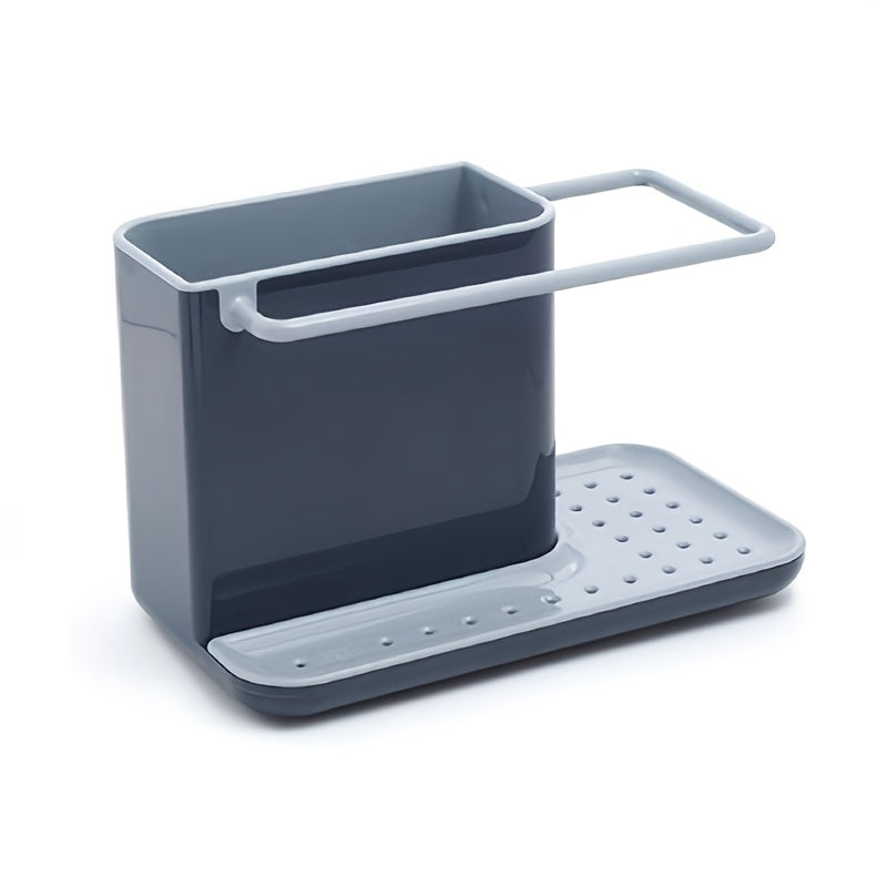 Kitchen Sponge Storage Rack - Dish Soap and Cleaning Supplies Organizer