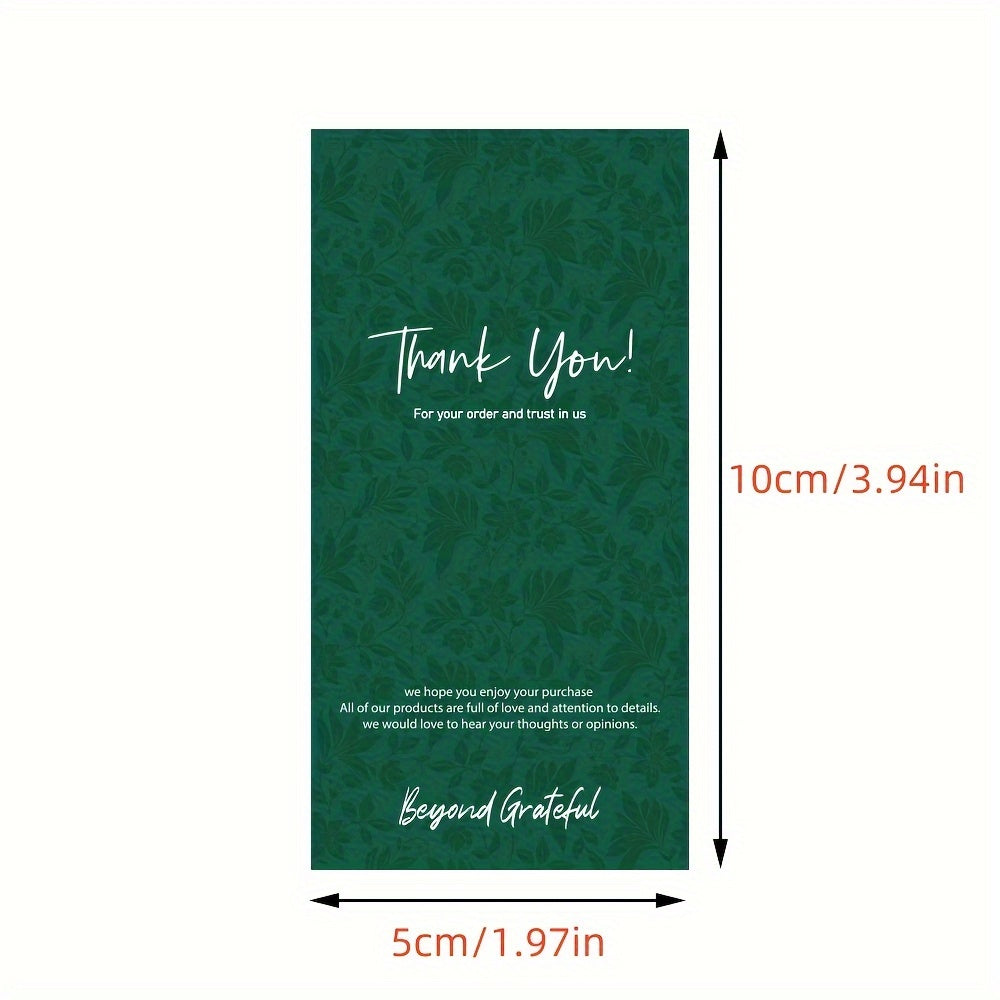 50pcs Red & Green Rectangular Stickers Copperplate Paper Packagi