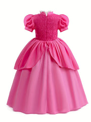Girls Halloween Princess Fit and Flare Maxi Dress