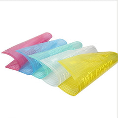 10pcs A4 Transparent Plastic Envelope Document Bag with Snap Buttons