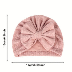 Soft & Comfy Bowknot Cap for Baby Bath Time