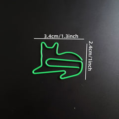 Cat Shaped Paper Clips for Office School Cat Lover