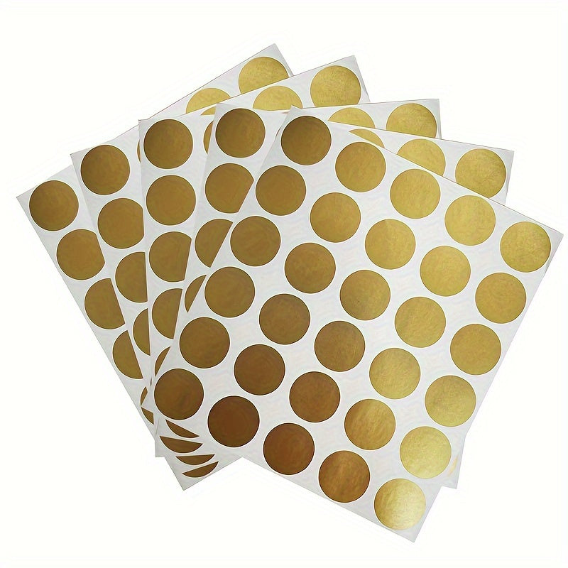 150pcs Round Golden Self-adhesive Scraping Label Stickers for Promotional Events