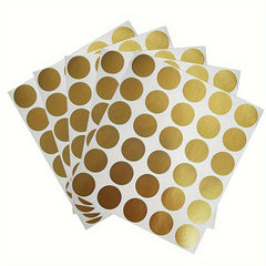 150pcs Round Golden Self-adhesive Scraping Label Stickers for Promotional Events