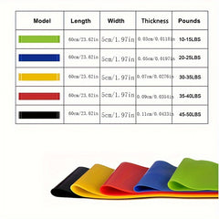 Elastic Yoga Resistance Band Men Women Fitness Tension Strap