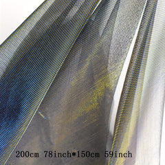 2 Golden Silk Fabric DIY Wedding Bridal Dress Party Gown Dance Skirt