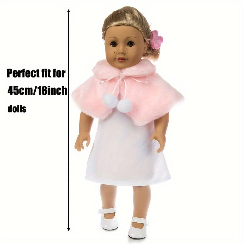 18 Inch Plush Shawl Doll Costume Accessories - Ideal Gift for Doll Enthusiast