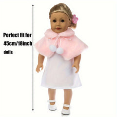 18 Inch Plush Shawl Doll Costume Accessories - Ideal Gift for Doll Enthusiast