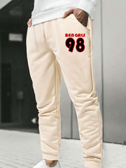 Men's Foot Bowl Element Print Drawstring Pants