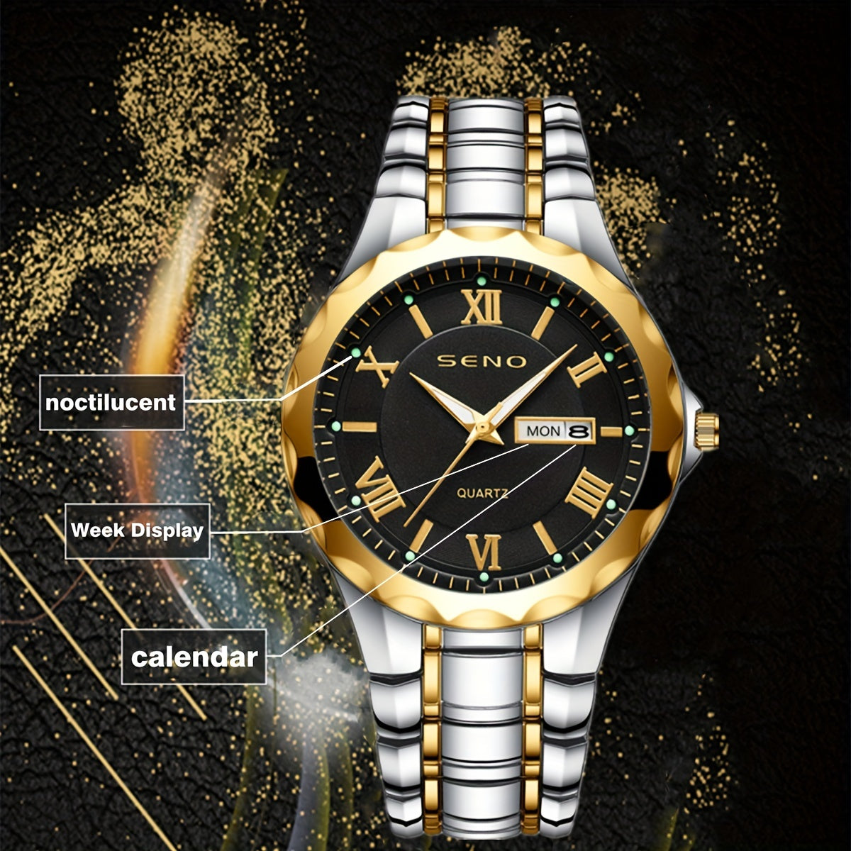 Men's Classic Pointer Scale Quartz Watch