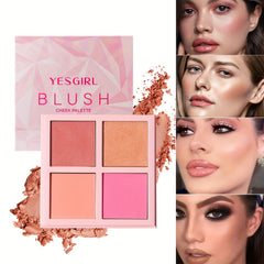Blush Hot Pink Palette Face Makeup Blush Powder Matte 14g