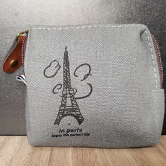 Zero Wallet Coin Bag Small Canvas Change Bag Creative Design