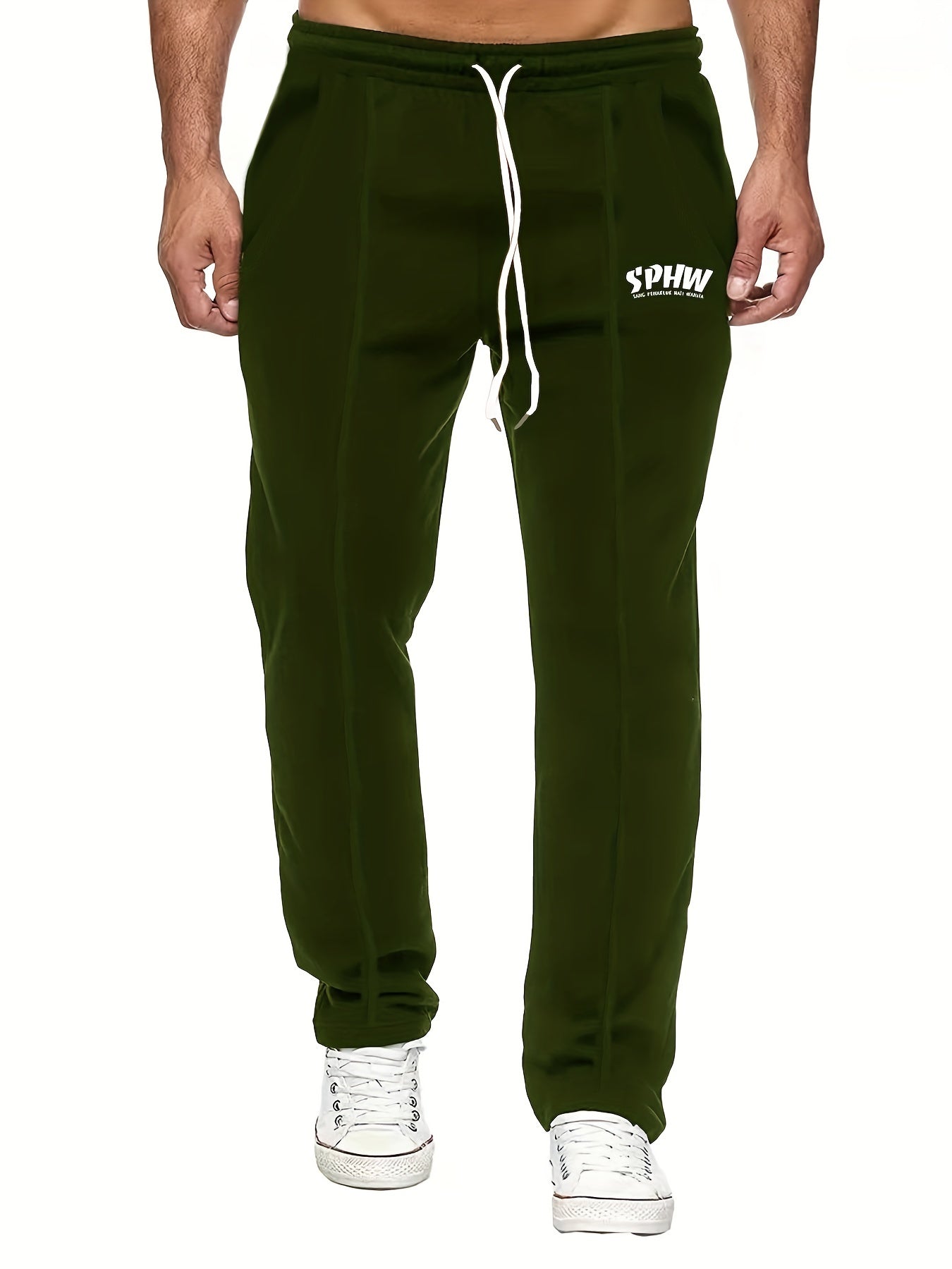 SPHW Letter Print Casual Pants Men's Spring Summer Outdoor