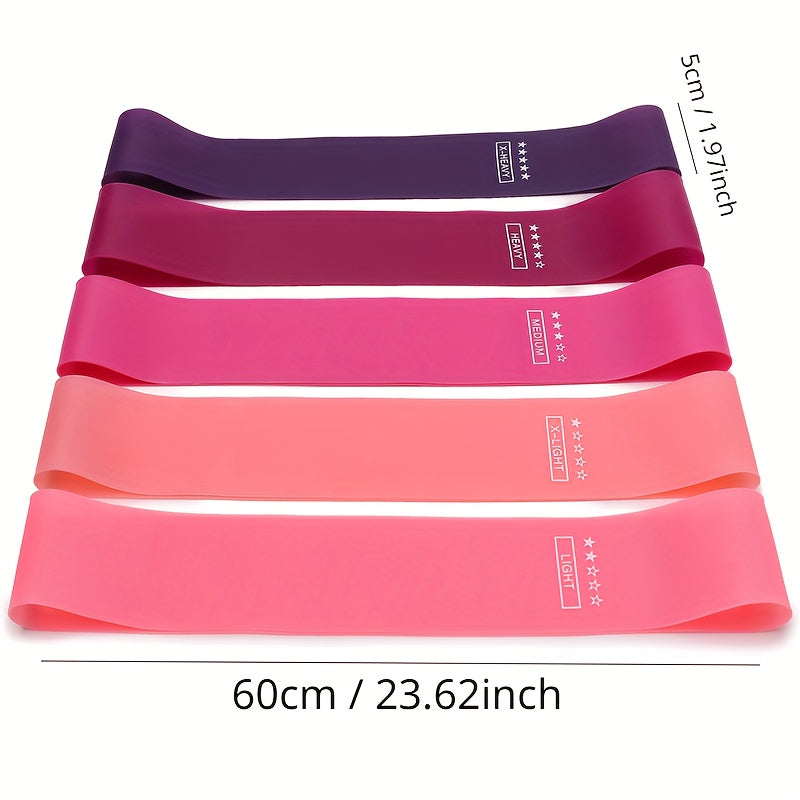 Rubber Resistance Bands Elastic Yoga Stretch Band Gym Pilates Fitness Equipment