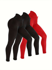 Ribbed Cross Waist Yoga Pants High Stretch Fitness Leggings
