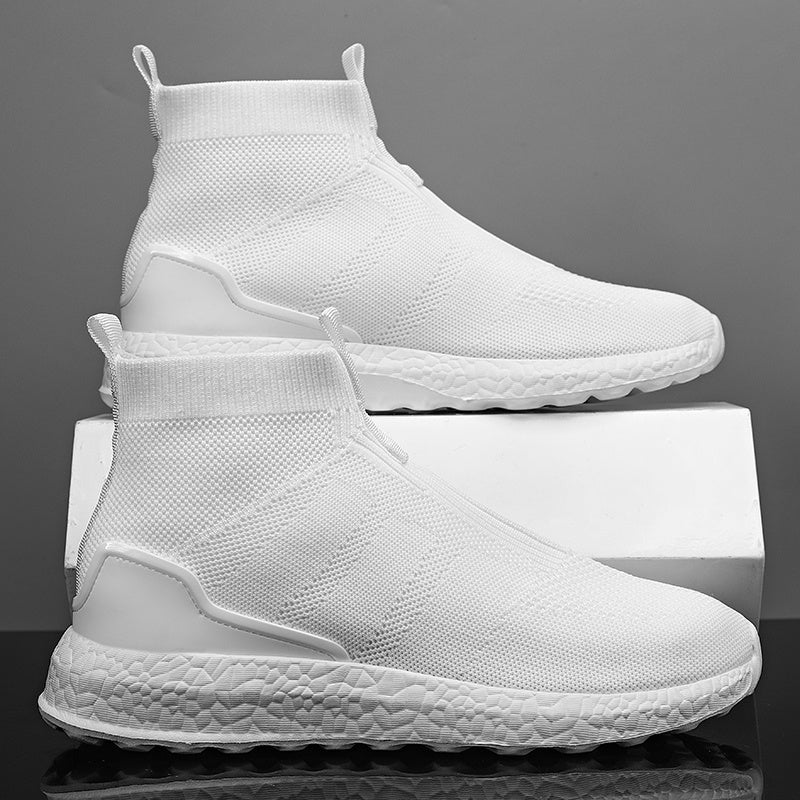 Men's Sporty High Top Socks Shoes Casual Sneakers