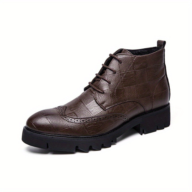 Women's Chunky Heeled Oxfords Lace Up Formal Shoes