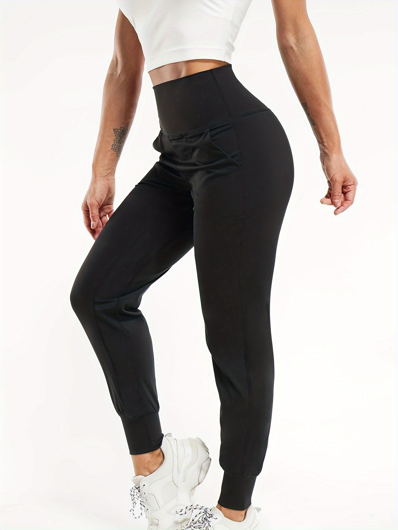 High Waist Casual Sweatpants With Pocket Jogger Running Pants