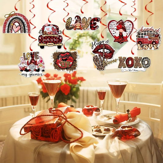 Vintage Holiday Party Decoration Spiral Tags