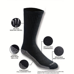 Outdoor Sports Cushioned Running Socks Moisture Wicking Crew Socks