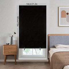 Blackout Roller Shades Cordless Window Blinds Thermal Insulated UV Protection