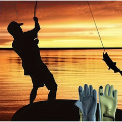 Non slip Fishing Gloves Waterproof Fingerless Gloves