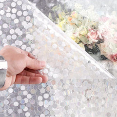 Dot Frosted Privacy PVC Window Film Semi Transparent Decorative Sticker