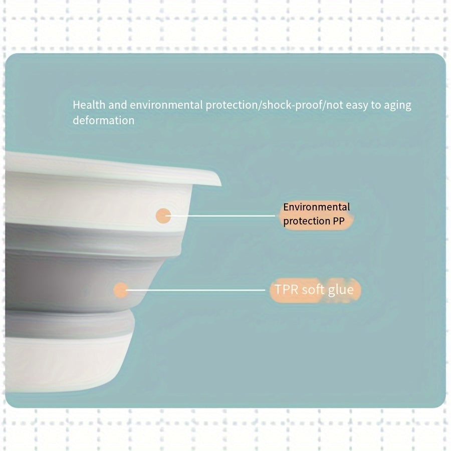3pcs Collapsible Washbasin Portable Plastic Basin