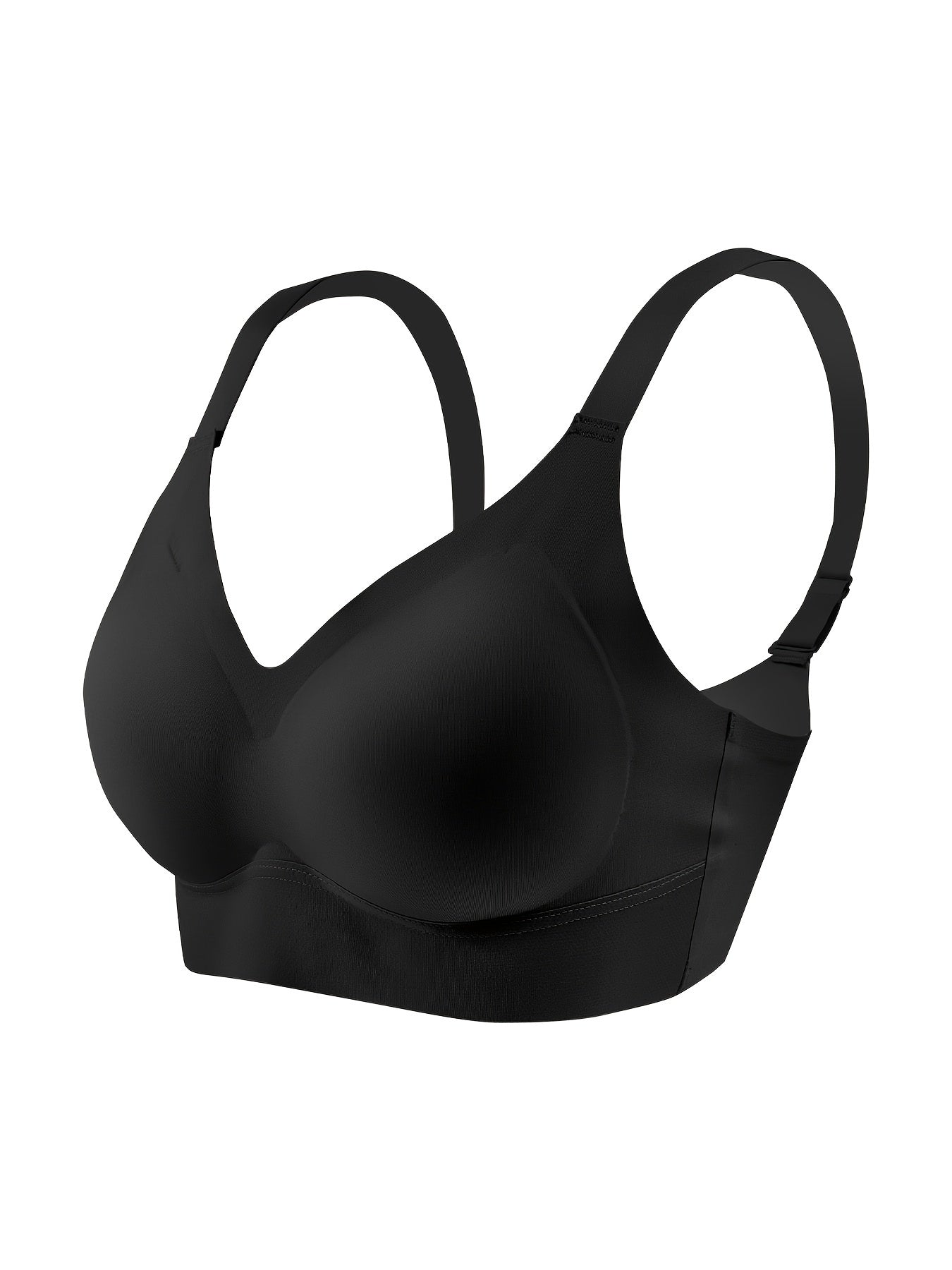 Solid Wireless Bra Comfy Full Coverage Women's Lingerie