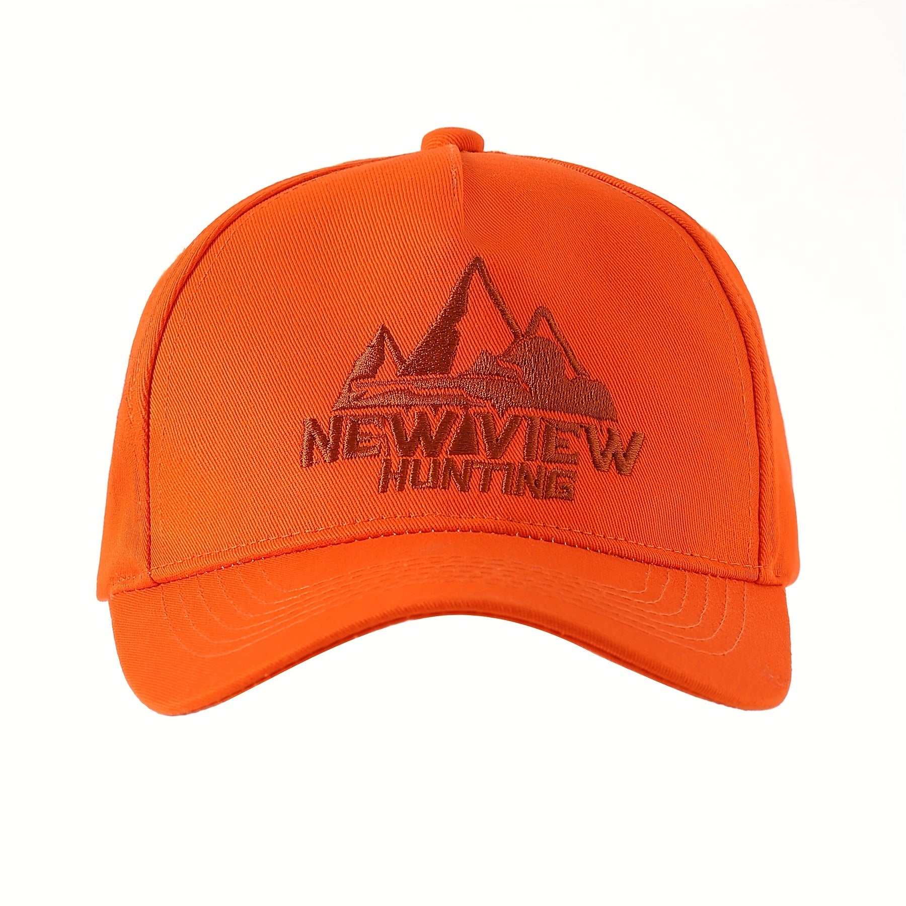 Men's Orange 3D Embroidered Baseball Cap Adjustable Fit