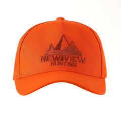 Men's Orange 3D Embroidered Baseball Cap Adjustable Fit