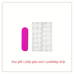 24pcs Colorful Daisy Flower Press On Nails Matte Acrylic Stick On Nails