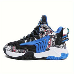 High Top Basketball Shoes for Boys, Non Slip Soft Sole Sneakers