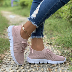 Women's Mesh Lace Up Running Shoes Lightweight Breathable Sneakers